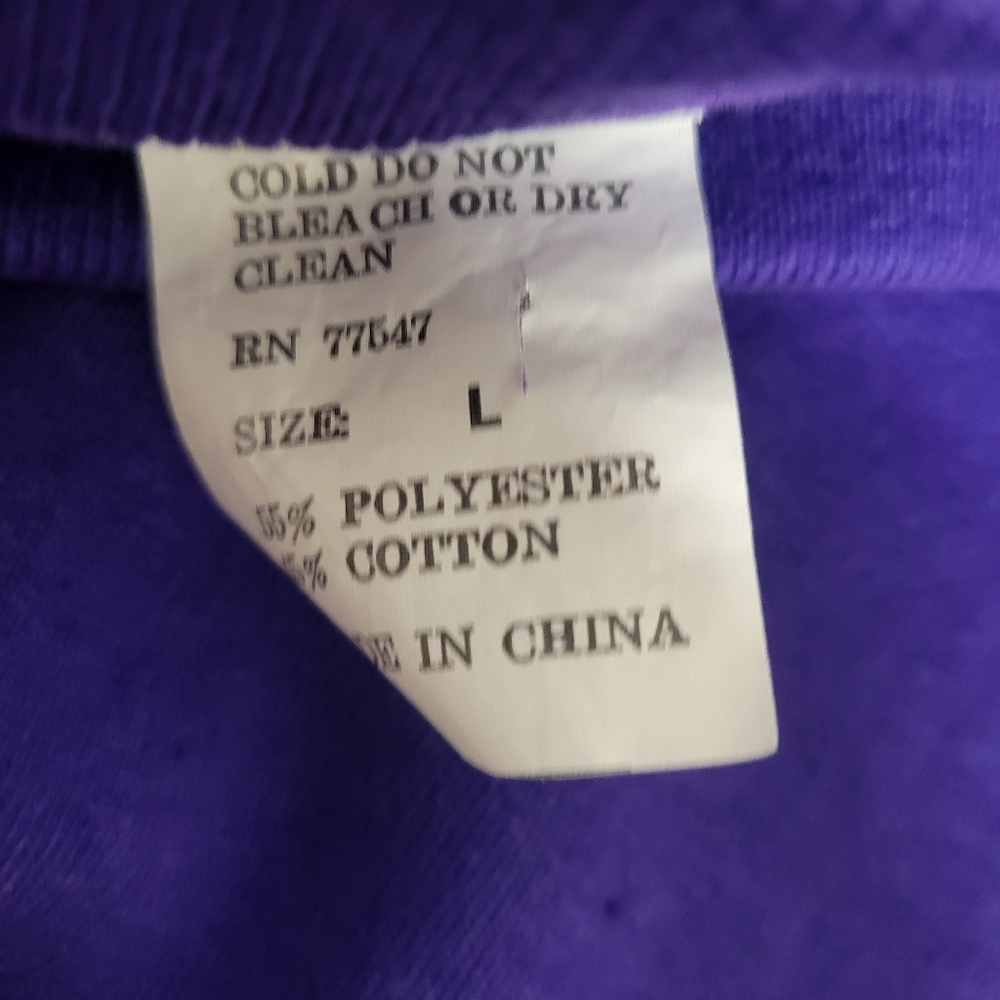 Vintage Rose 1992 bowl Huskies Purple Crew Neck Sweater - Picture 6 of 9